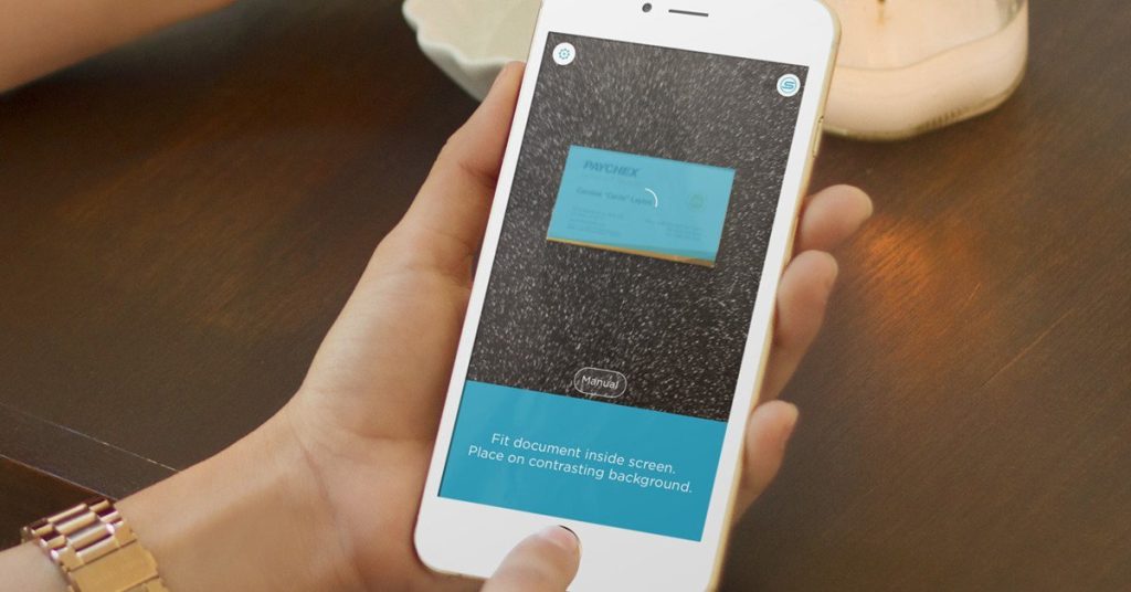 how to scan business card on your phone