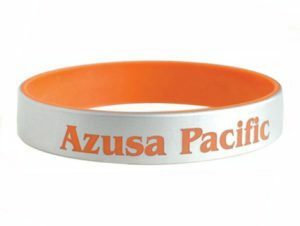 Dual layer silicone wristbands