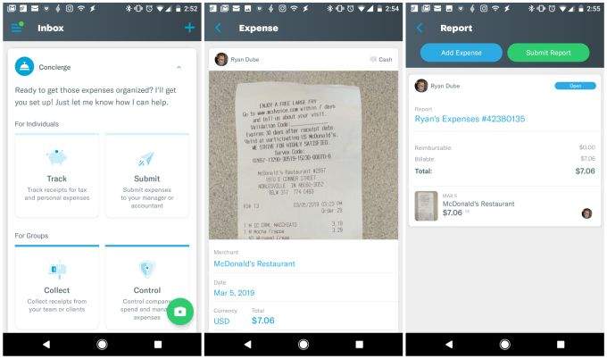 Receipt tacking apps online