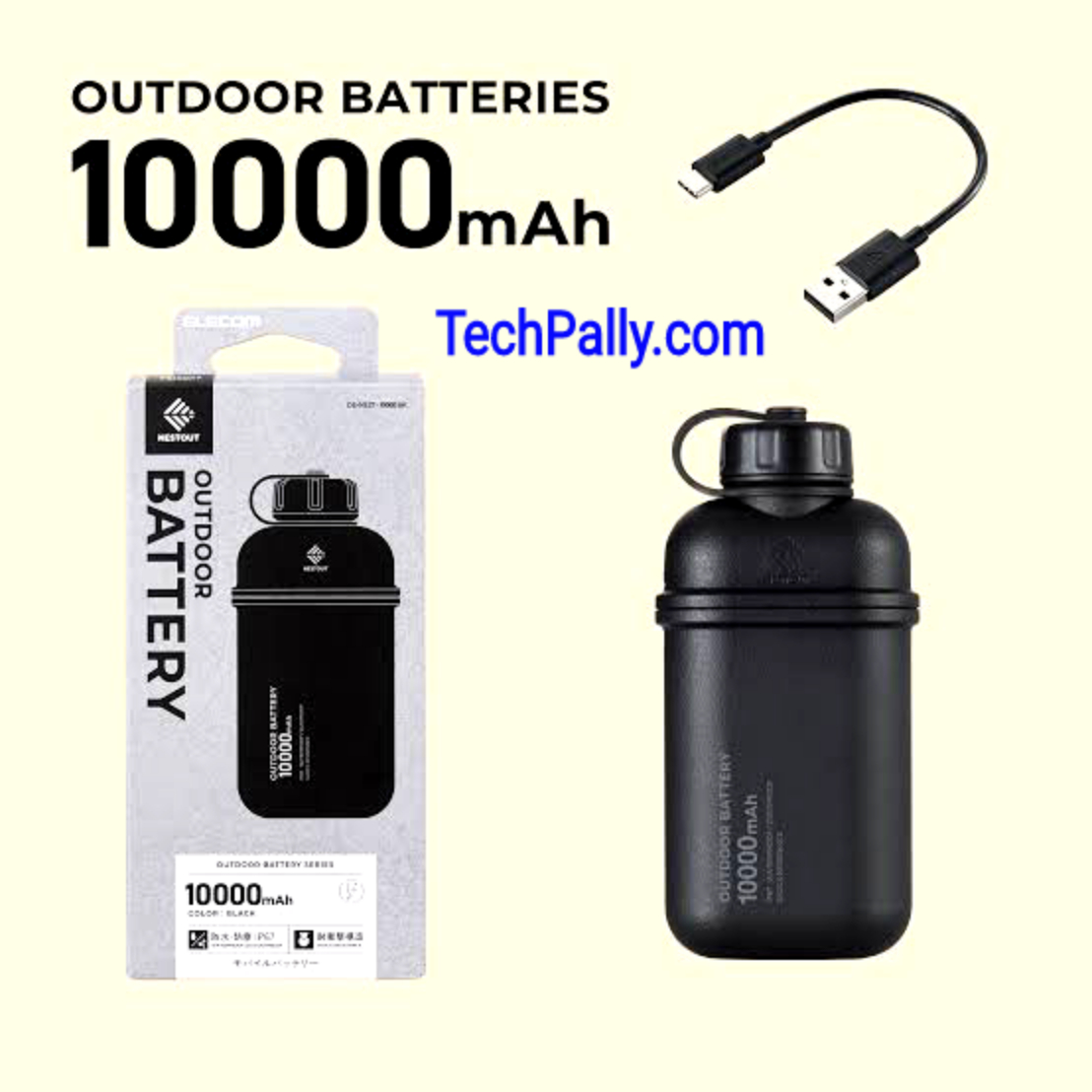 NESTOUT Rugged Power Bank 10,000mAh NESTOUT Rugged Power Bank 10,000mAh